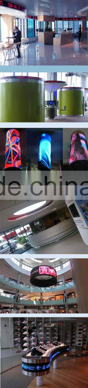 indoor full color P7.62 flexible LED sign programable display