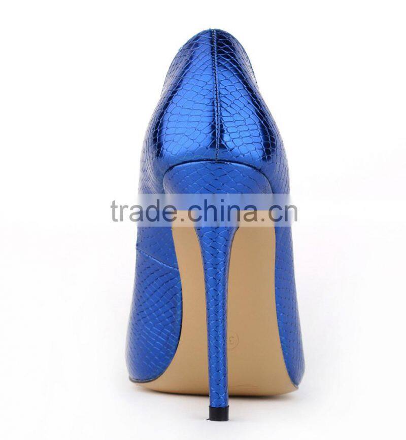 2015 New Brand Women Sexy Snake Grain Design Wedding Party Evening Shoes Ladies Pointed Toe High Heels Dress Shoes