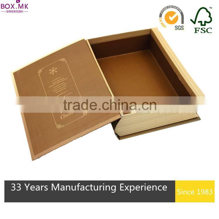 Wholesale Book Shape Paper Gift Box & Paper Gift Packaging Box Book Shape Paper Box