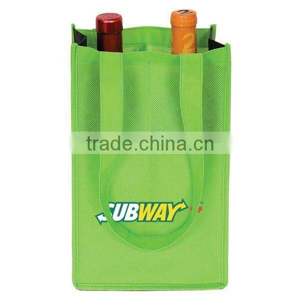 Promotional Non Woven Four Bottle Wine Bag