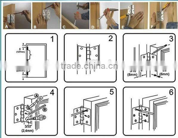 large quantity export to south American brass hinge