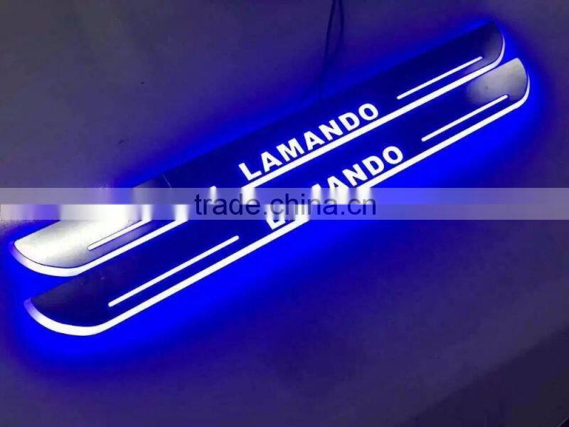 2016 Newest Car LED Welcome pedal Logo Flash led moving door scuff sill plate