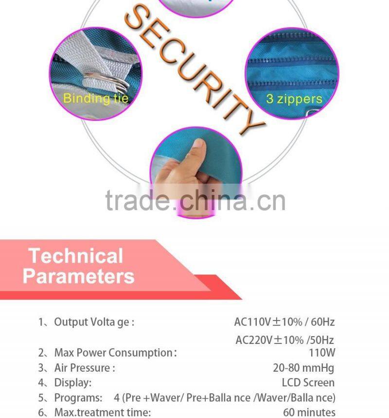 Hot Selling pressotherapy lymph drainage machine for sale/pressotherapy home