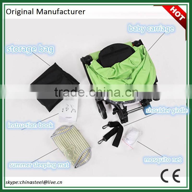 2016 fashionable folding baby pushchair portable stroller Portable stroller hot sell!