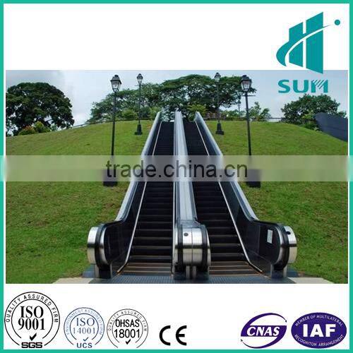 rising height 4000mm step width 800mm balustrade for escalator