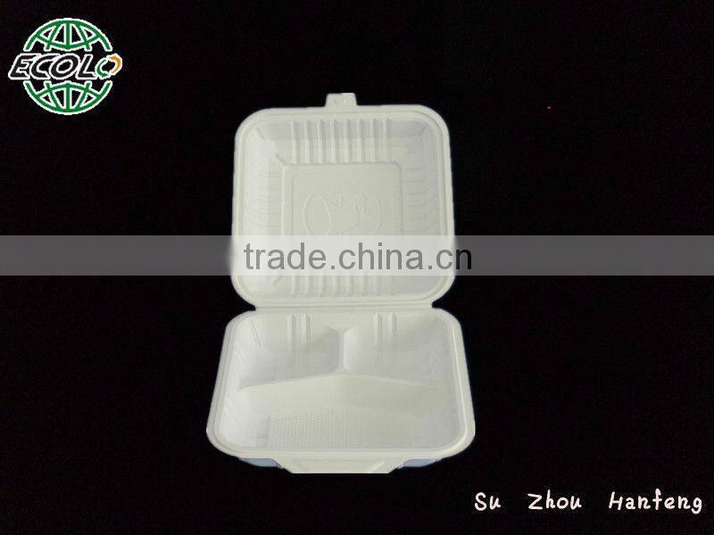 corn starch biodegradable plastic disposable food container box