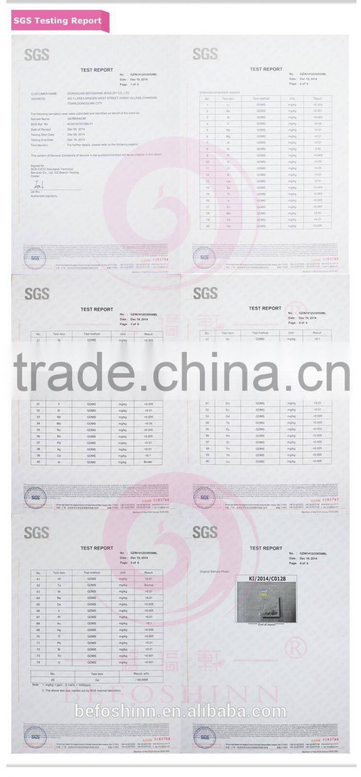 Health Benefit Germanium Chain Necklaces best price For Sale