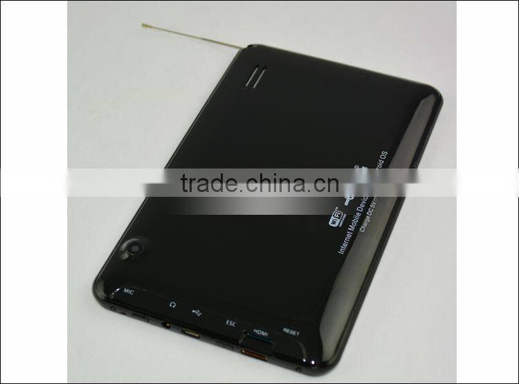 7 inch android tv tuner laptop tablet digital tv with Allwinner A20 isdb-t tv Dual Core 1.3GHz two Camera Bluetooth Android 4.4