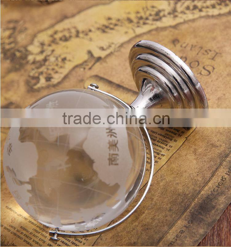 Wholesale new customized size of rotating crystal globe