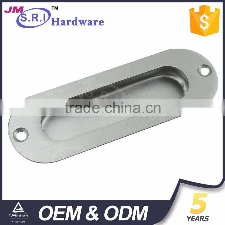 Popular surface mounted oval shape stainless steel flush pull