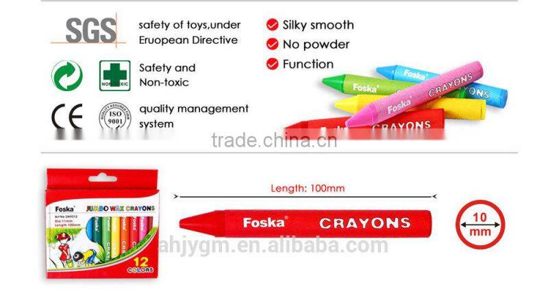 8/10/12PCS 100MMX11MM Good Quality Wax Crayon.