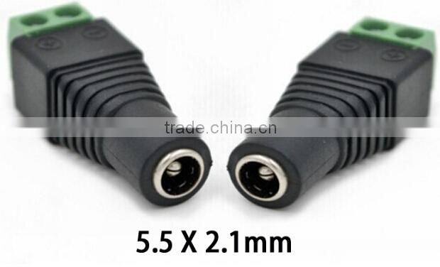 Male and female DC connectors BNC connector for CCTV