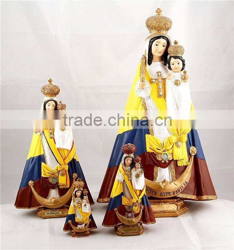 colourful antique the virgin mary decoration
