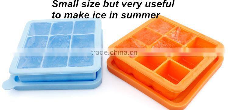 Wholesale Custom Personalized Silicone Ice Cream Cube Tray with Lid
