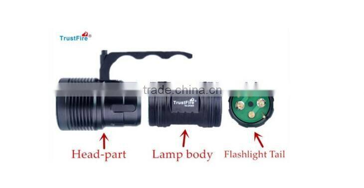 2016 Promotion waterproof torch light DF009 using 1* CREE XHP70 led light , high quality Cree diving flashlight