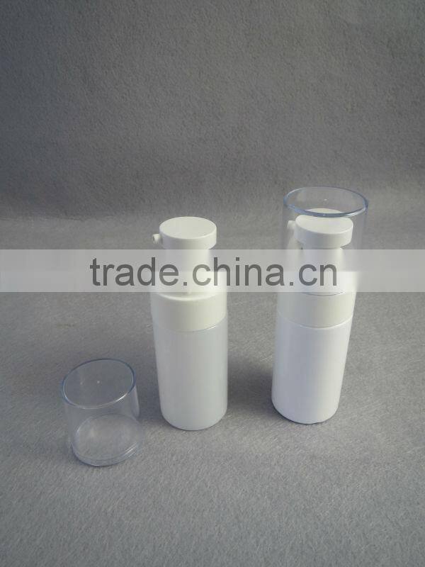 opacified&straight plastic lotion bottle with PETG material