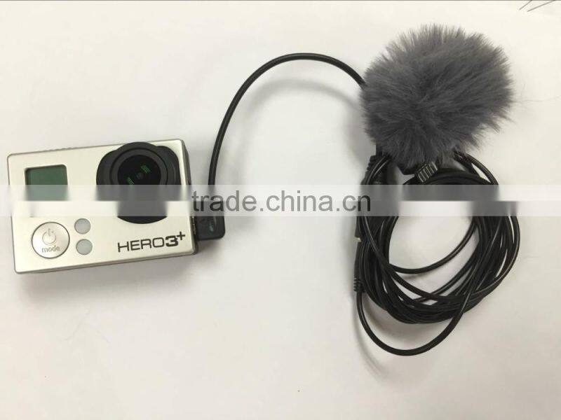 TRRS connector lavalier microphone for samsung mobile MID computor 2M cable