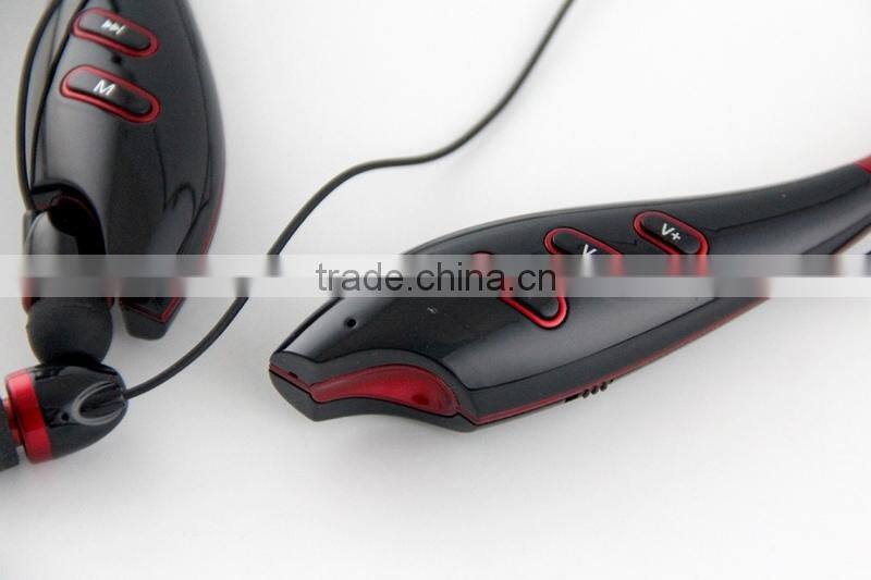 Hbs-740 Wireless Music A2dp Stereo Bluetooth Headset,Universal Vibration Neckband Style Headphone Earphone for iPhone6 6S 5S 5C