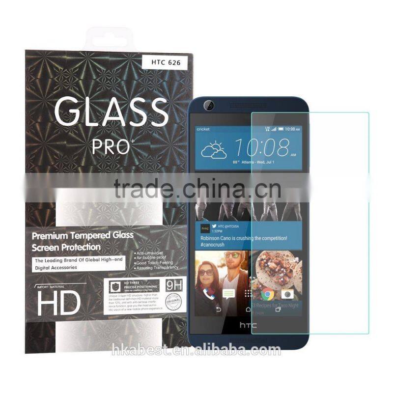 For HTC Desire 626 Cell Phone Mobile Preminum HD Clear Anti-shock Protective Tempered Glass Screen Protector