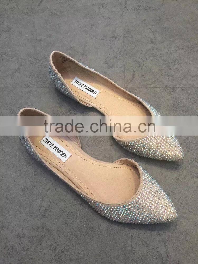 2016 most popular hot selling elegant ladies flat shoes CP6913
