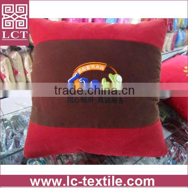 supply elegant design made of Super-soft Velour black salon pillow with custom logo embroidery(LCTP0072)