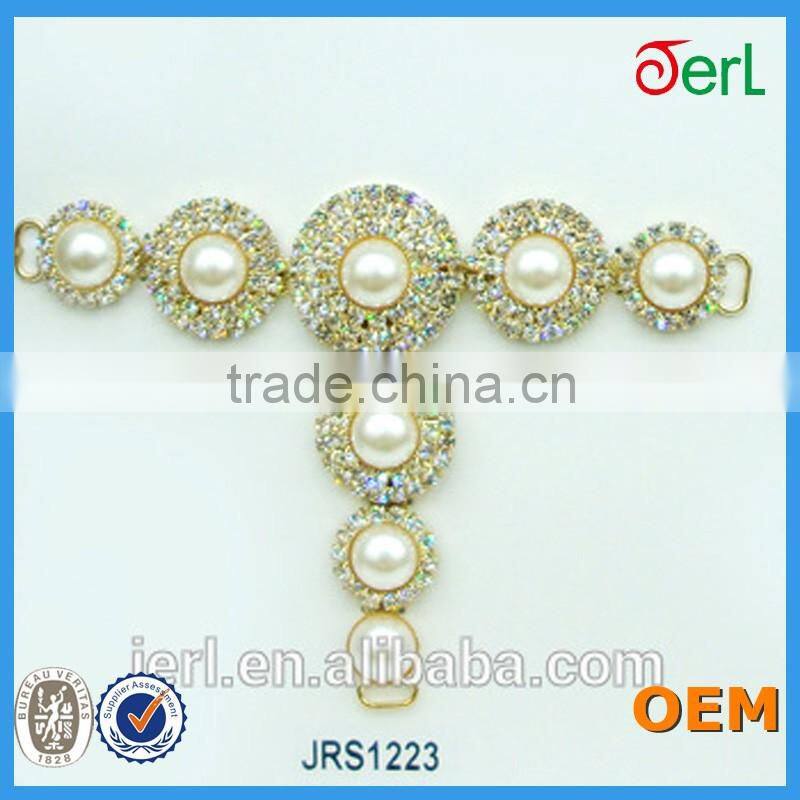 High quality crystal rhinestone shoe accessory shoe buckle for lady shoes
