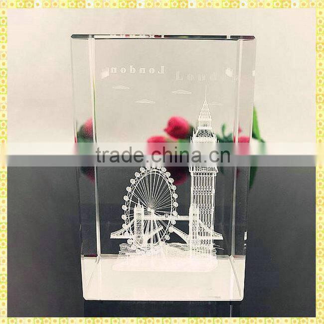Personalized 3D Laser Crystal Gifts With Engraved Ganesh For Guest Souvenirs