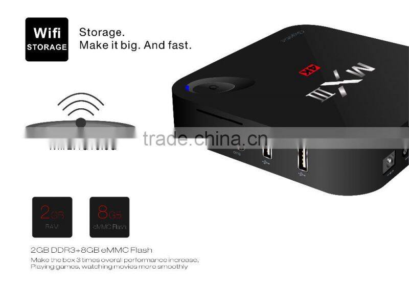 2016 the newest ODM MX3-G Amlogic S812 Quad Core TV BOX