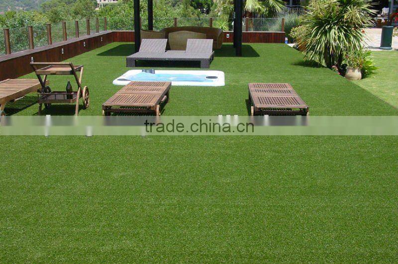 PP material green artificial cheap turf