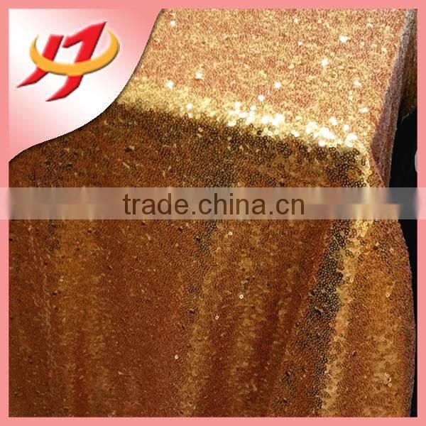 wholesale custom 2015 new decoration wedding rose gold sequin tablecloth