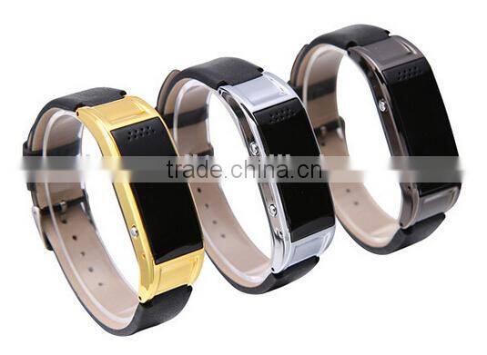 D8 D8S MTK6260 led smart bluetooth bracelet watch for men gold bracelet For Android for Samsung for iPhone