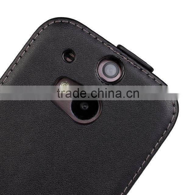 2015 New arrived book style PU leather mobile phone case for HTC One M8