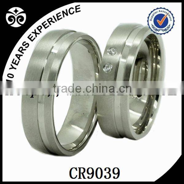 Rose gold plated,simple wedding ring