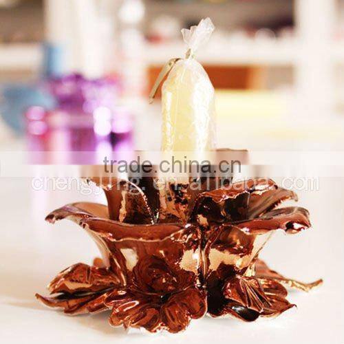 Manufacture OEM hand painted ceramic candle holders