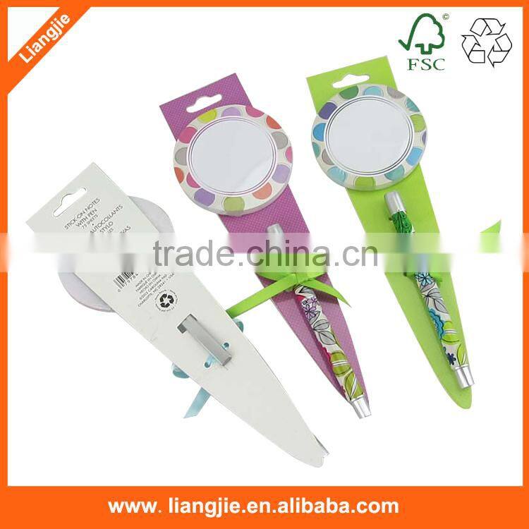 half round sticky notes,cartoon printing with memo pad