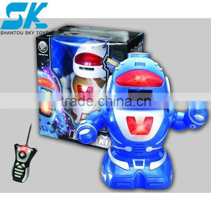 rc robot (music,light,2color) Electric toy rc robot with shooting eva bullet 2012 hot selling big scale infrared RC Robot