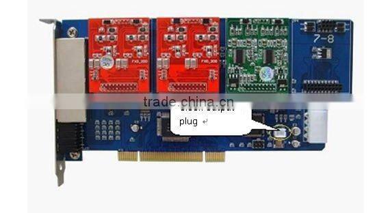 8 port FXS/FXO analog Asterisk PCI card