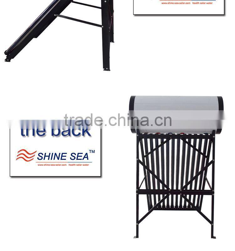 Integrated high pressure solar water heater with heat pipe