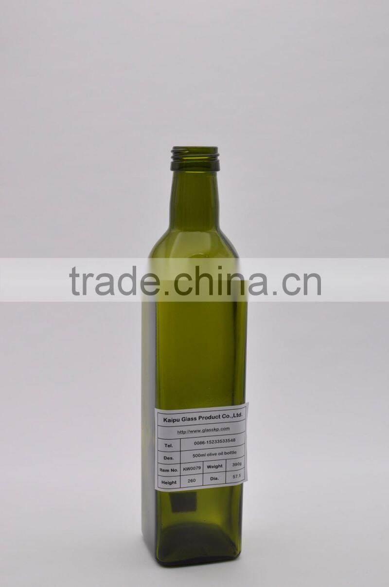 500ml olive oil glass bottles wholesale