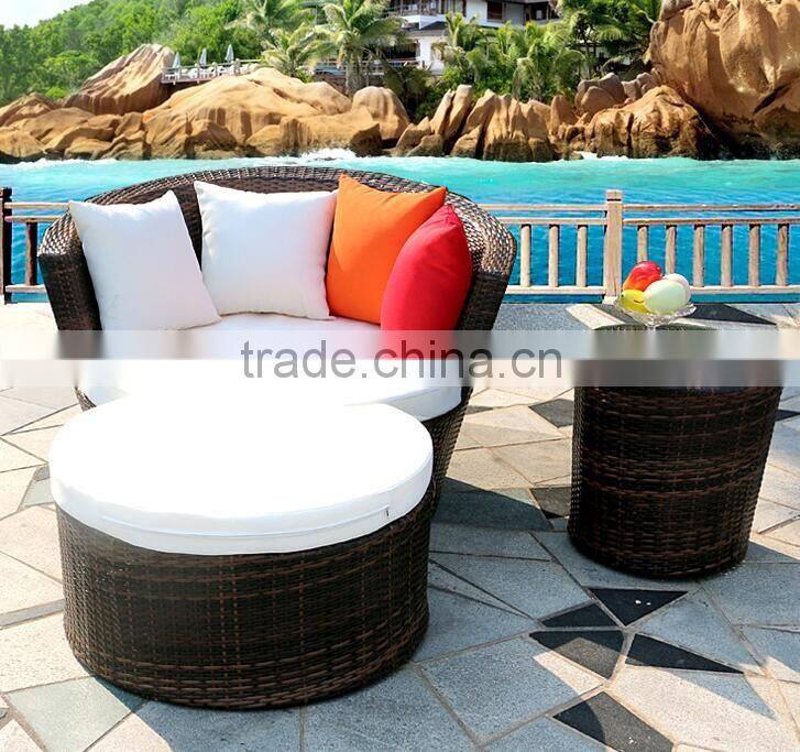 Outdoor Wicker Rattan Patio Sunbed Lounger Sofa Chair Furniture Set