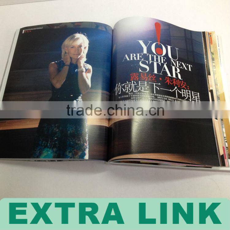 a4 Paper Magazine Commercial Magazine Monthly Magazine Printing With Saddle Stitching (14 years' Printing Experience)