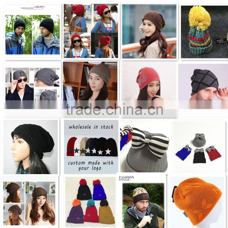 factory cheap woven label logo wholesale knit beanies, wholesale cashmere beanie hats with good quality