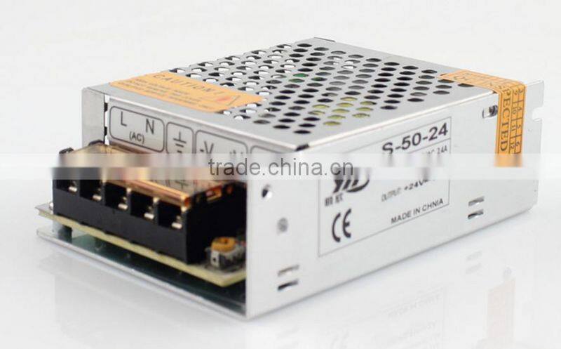 24v 2a 50w power supply with small size