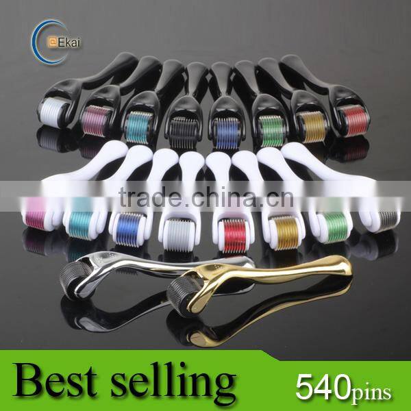 Best Titanium 540 needles derma roller for skin rejuvenation and scar removal