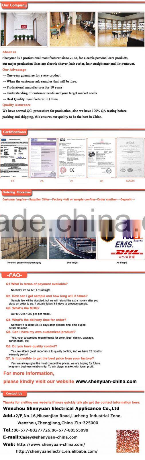 Hot china supplier professional rechargeable electric shaver Dual floating Blade Trimmer as seen on TV made in china