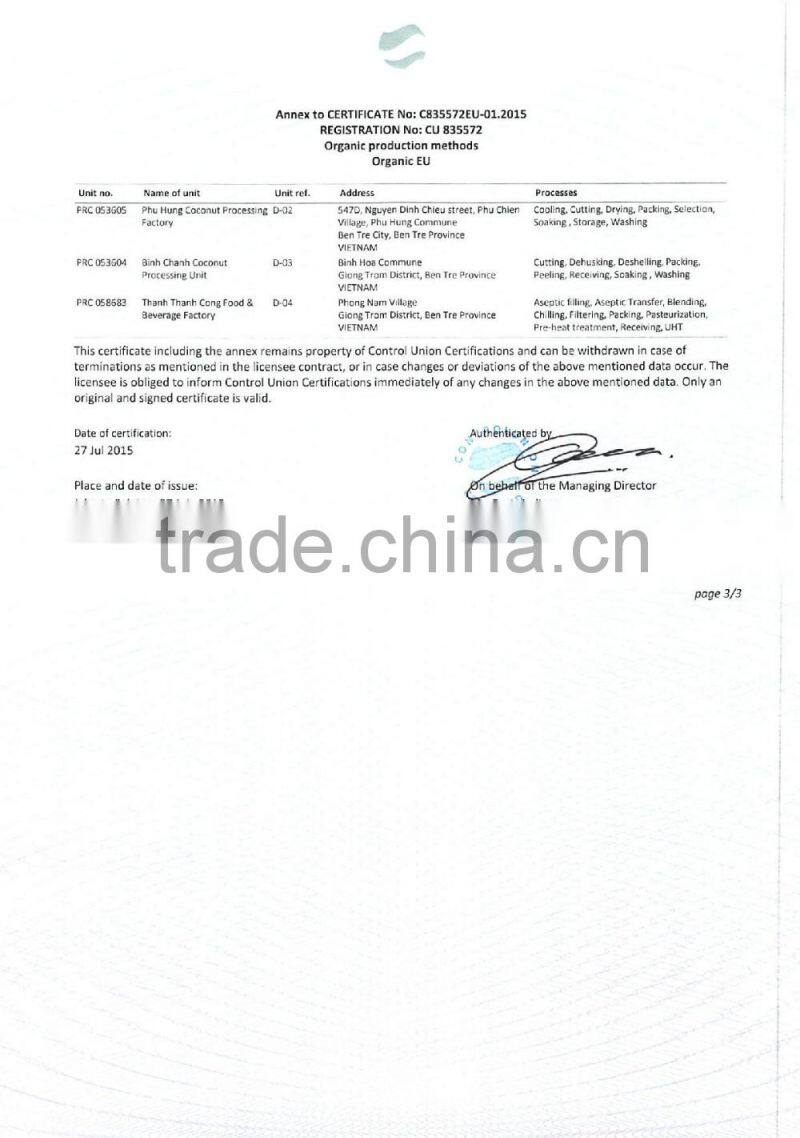 Organic Desiccated Coconut - High fat Medium grade