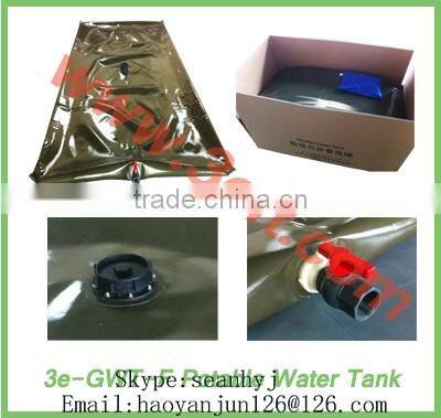 Collapsible PVC portable water bladder for camping hiking supplies