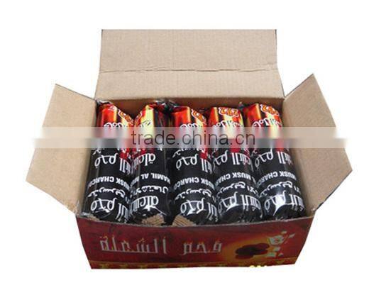 roll-packing fruit flavor charcoal for hookah pipe