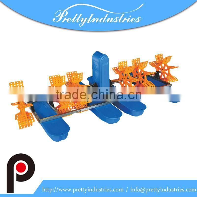 2 impellers 1hp paddle wheel aerator