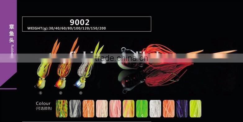Lead fishing lure fishing rubber jig